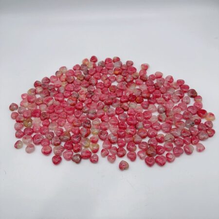 255 Pezzi di Alta Qualità Rodonite Rosa Misto Quarzo Mini Cuore Ciondolo FAI DA TE