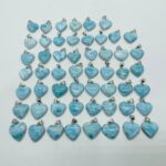 54 Pezzi Larimar Cuore Charm Ciondolo