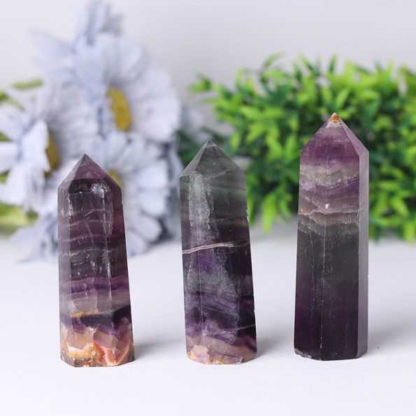 Commercio all'ingrosso Torre di fluorite naturale arcobaleno per la decorazione