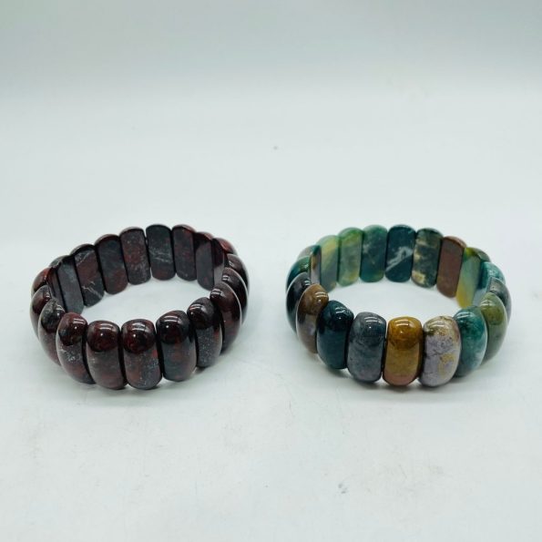 Ematite e diaspro oceanico Bracciale di cristallo all'ingrosso