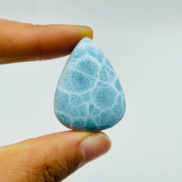 Ciondolo fai-da-te a forma di goccia d'acqua Larimar di alta qualità